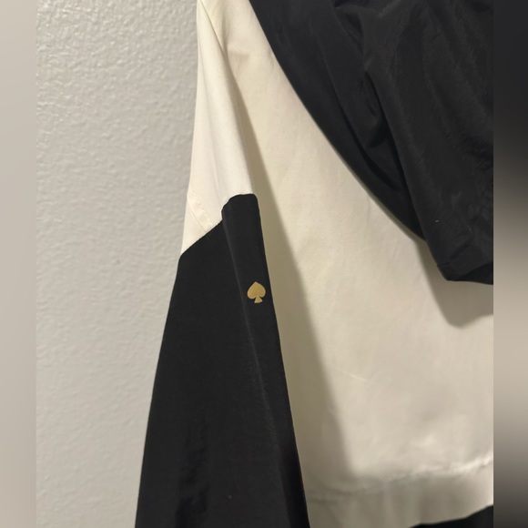 NWT!! Kate Spade Colorblock Mixed Media Black and White Anorak Jacket - Picture 9 of 9
